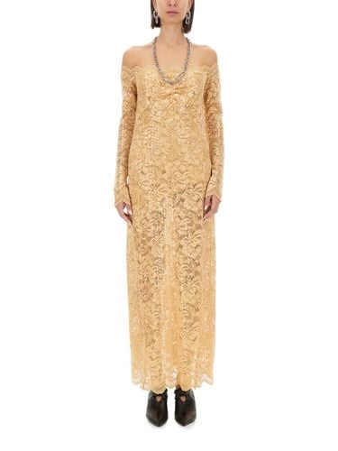 Long Dress With Sequins - Paco Rabanne - Modalova