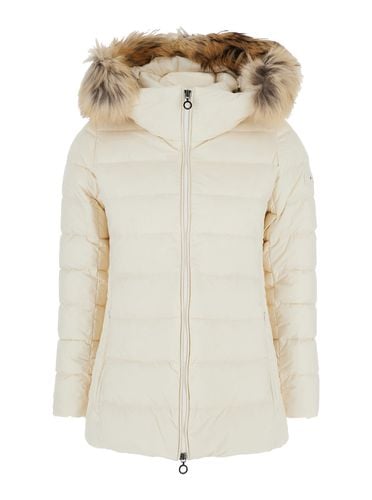 Oslava Hooded Down Jacket With Zip In Nylon Woman - TATRAS - Modalova