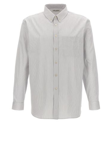 Saint Laurent Striped Cotton Shirt - Saint Laurent - Modalova