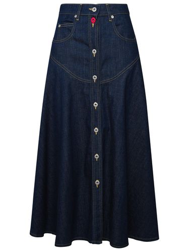 Kenzo Button Detailed Denim Skirt - Kenzo - Modalova