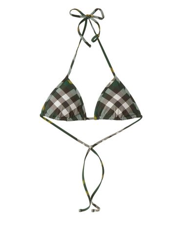 Checked Halterneck Bikini Top - Burberry - Modalova