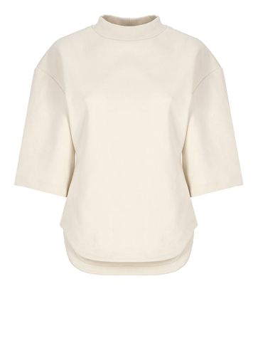 The Attico Ivory Cotton T-shirt - The Attico - Modalova