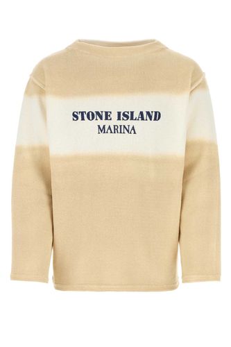 Stone Island Sand Cotton Sweater - Stone Island - Modalova