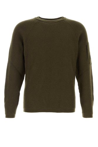 C. P. Company Olive Green Wool Blend Sweater - C.P. Company - Modalova