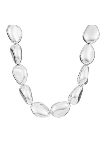 Lace Stone Necklace With Chunky Design And Without Closure In Silver Plated Bronze Woman - Federica Tosi - Modalova