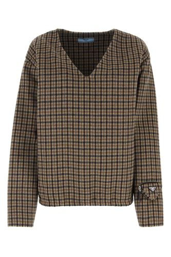 Prada Printed Angora Blend Sweater - Prada - Modalova