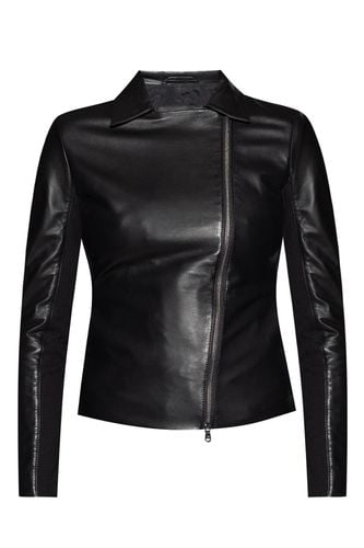 Emporio Armani Leather Jacket - Emporio Armani - Modalova