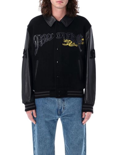 Dragon Embroidered Varsity Jacket - Awake NY - Modalova