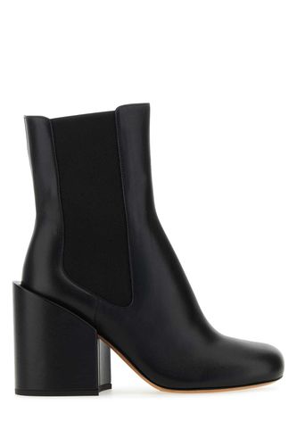 Black Leather Etra Ankle Boots - SportMax - Modalova