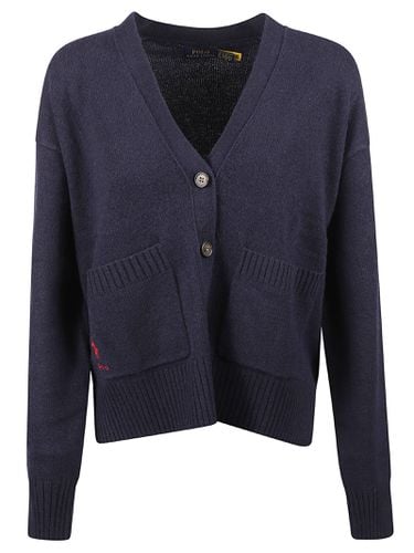 Rib Trim Buttoned Cardigan - Polo Ralph Lauren - Modalova