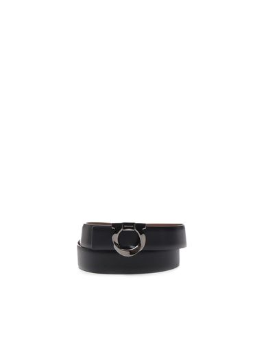 Reversible Gancini Belt In Calfskin - Ferragamo - Modalova