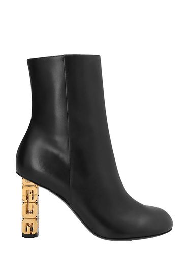 G Cube Ankle Boots With Gold-tone Logo Heel - Givenchy - Modalova