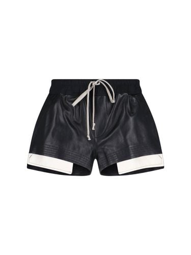 Rick Owens Leather Shorts - Rick Owens - Modalova