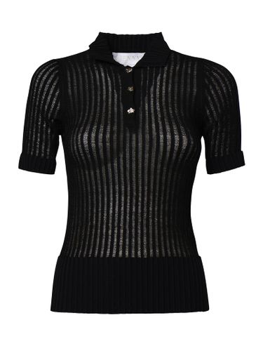 Viscose Polo Shirt With Pleats - Genny - Modalova