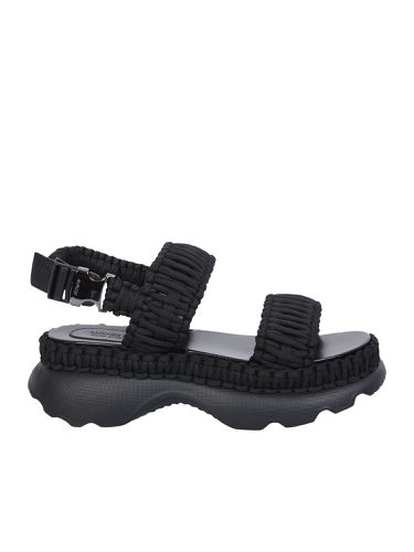 Moncler Black Belay Sandals - Moncler - Modalova