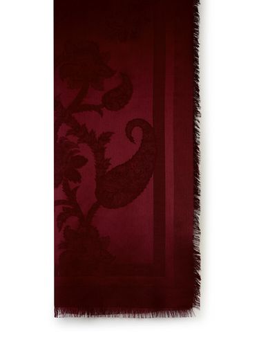 Orfeo Burgundy Silk Blend Scarf - Etro - Modalova