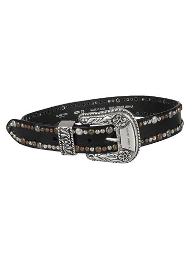 Golden Goose Black Leather Belt - Golden Goose - Modalova