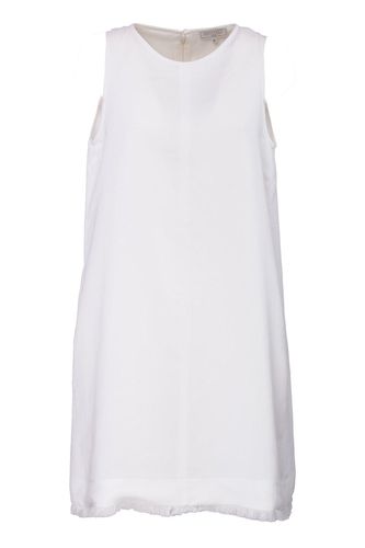 Crewneck Frayed Hem Midi Dress - Antonelli - Modalova