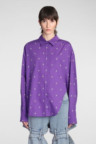 Embroidered Poplin Diana Shirt - The Attico - Modalova