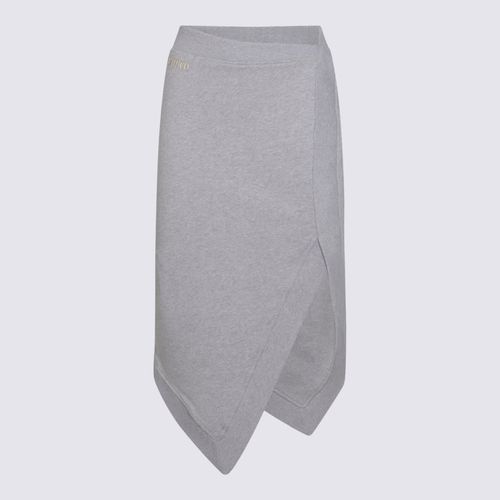 The Attico Light Grey Cotton Skirt - The Attico - Modalova