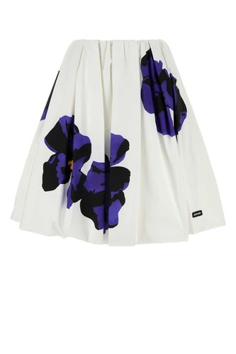 Miu Miu White Poplin Skirt - Miu Miu - Modalova