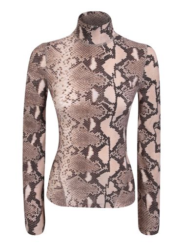 Leopard Pattern Highneck Top - Stella McCartney - Modalova