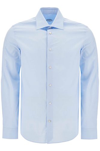 Slim Fit Twill Shirt For Men - Vincenzo Di Ruggiero - Modalova