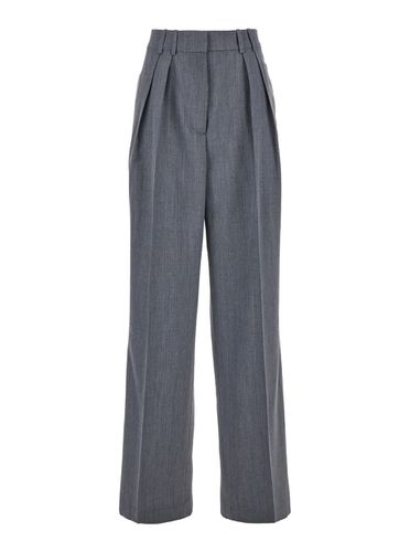 Pants With Pences And Wide Leg In Wool Blend Woman - Róhe - Modalova