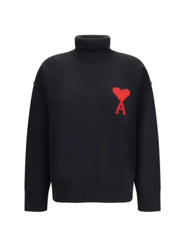 Ami De Coeur Turtleneck Sweater - Ami Alexandre Mattiussi - Modalova
