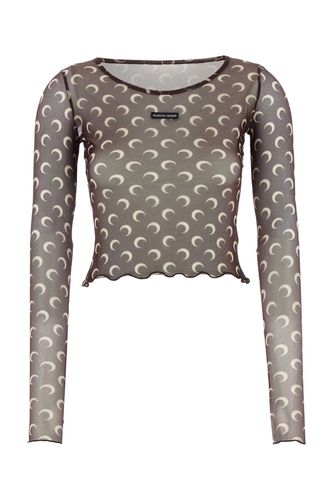 Marine Serre Printed Mesh Top - Marine Serre - Modalova