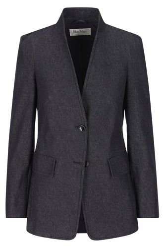 Stand Up Collar Button-up Jacket - Max Mara - Modalova