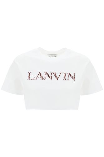 Lanvin Curb Logo Cropped T-shirt - Lanvin - Modalova