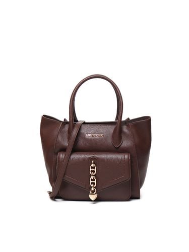 Love Moschino Tote Bag In Leather - Love Moschino - Modalova