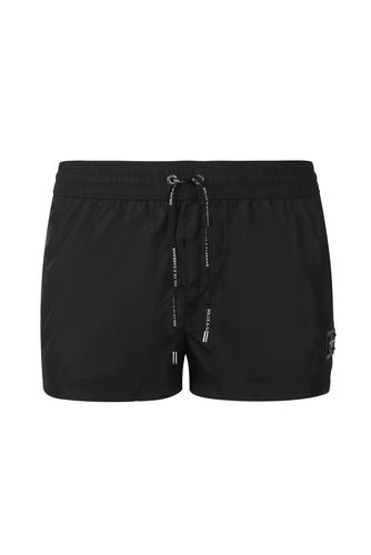 Black Polyester Swimming Shorts - Dolce & Gabbana - Modalova