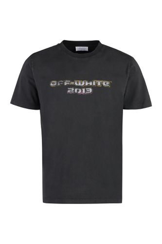 Off-White Printed Cotton T-shirt - Off-White - Modalova