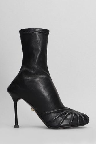 Iman 095 High Heels Ankle Boots In Leather - Alevì - Modalova