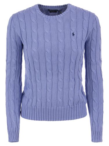 Crew Neck Sweater In Braided Knit - Polo Ralph Lauren - Modalova