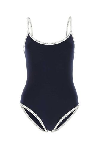 Midnight Blue Stretch Nylon Swimsuit - Moncler - Modalova