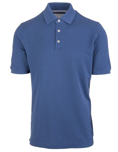Cotton Piqué Polo Shirt - Fedeli - Modalova