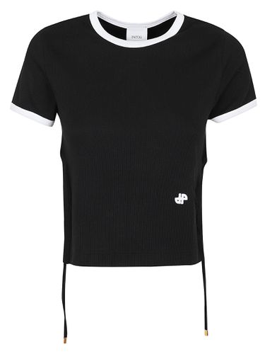 Patou Black Stretch-cotton T-shirt - Patou - Modalova