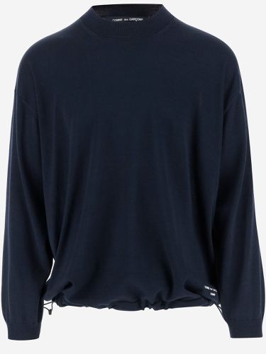 Wool Blend Sweatshirt With Logo - Comme des Garçons - Modalova