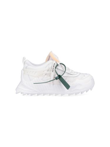 Odsy 1000 Sneakers In White Leather And Fabric Blend - Off-White - Modalova