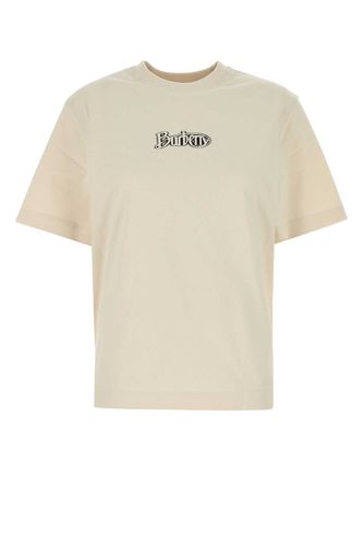 Burberry Sand Cotton T-shirt - Burberry - Modalova