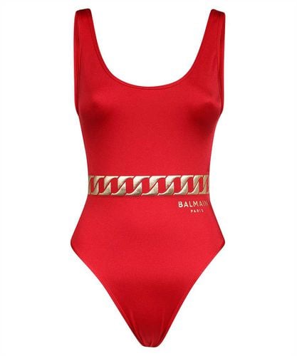 Balmain Printed One-piece Swimsuit - Balmain - Modalova