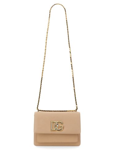 Leather Shoulder Bag With Dg Logo - Dolce & Gabbana - Modalova