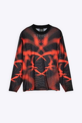 Longsleeve New Light Mesh Black and red tribal printed mesh t-shirt - Rotten Longsleeve - 44 Label Group - Modalova