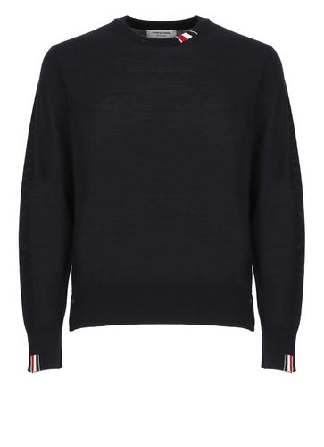 Virgin Wool Crew-neck Sweater - Thom Browne - Modalova