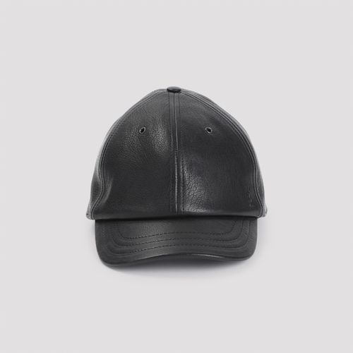 Saint Laurent Leather Cap - Saint Laurent - Modalova