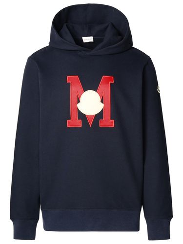 Moncler Navy Cotton Sweatshirt - Moncler - Modalova