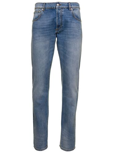 Light Straight Five-pockets Jeans In Cotton Denim Man - Alexander McQueen - Modalova